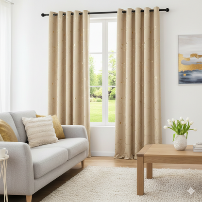 Golden Wave Blackout Curtain Set