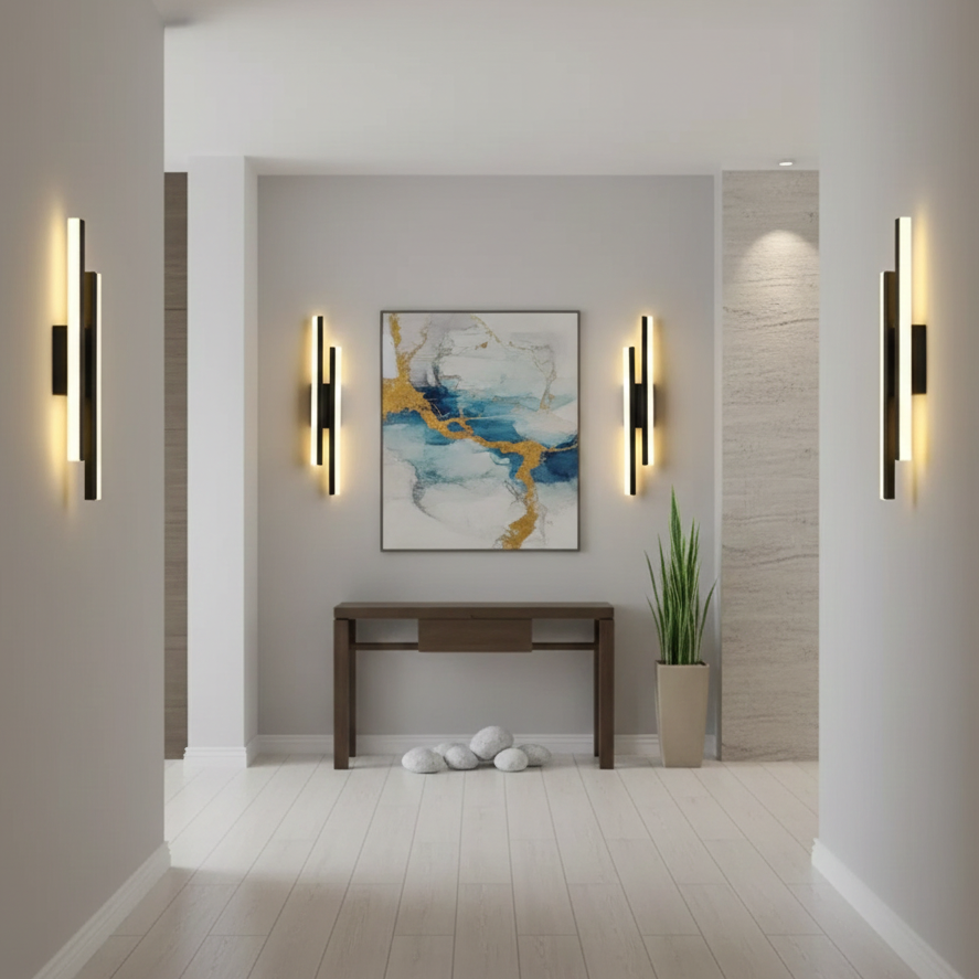Modern Copper LED Wall Sconce