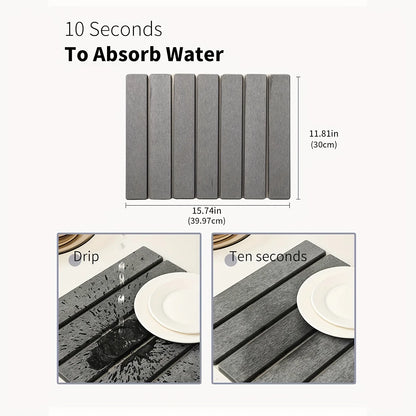 Quick-Dry Diatomaceous Bath & Kitchen Mat