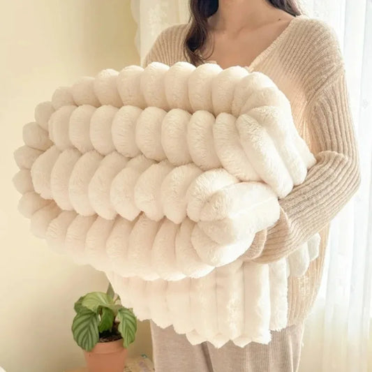 Evara Plush Throw Blanket