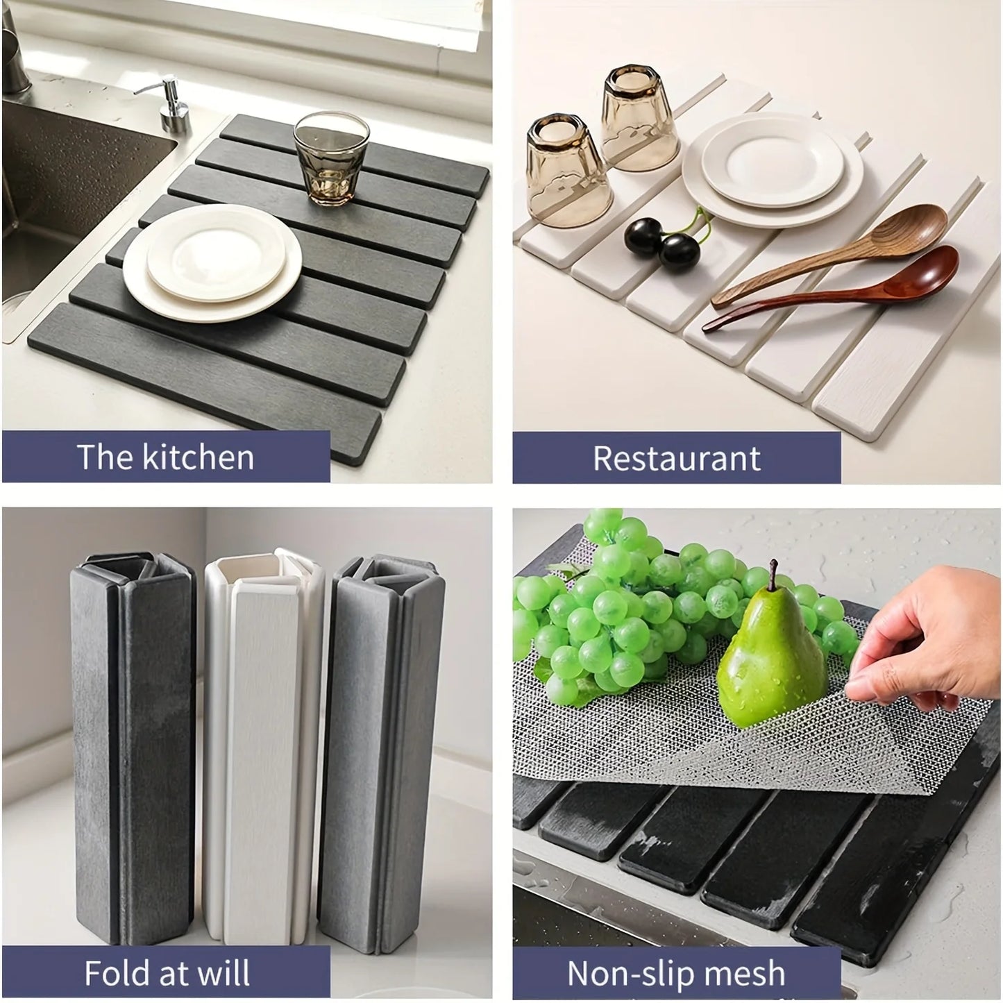 Quick-Dry Diatomaceous Bath & Kitchen Mat