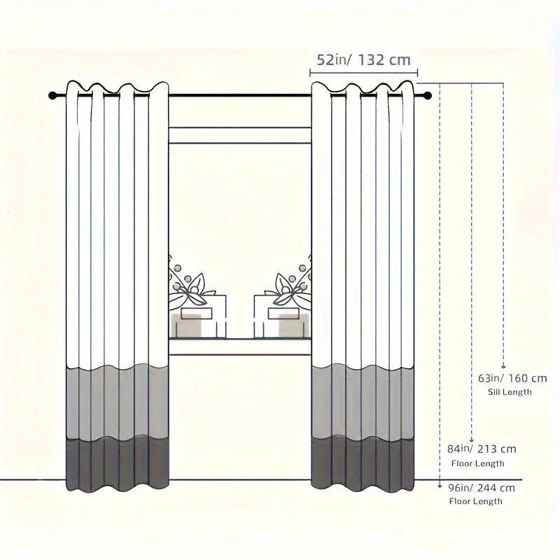 Golden Wave Blackout Curtain Set
