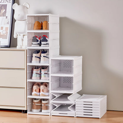Stackable Transparent Shoe Storage Cabinet